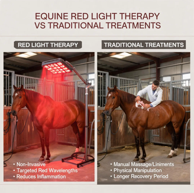 Equine Red Light Therapy vs Traditional Treatments: A Modern Approach to Equine Wellness