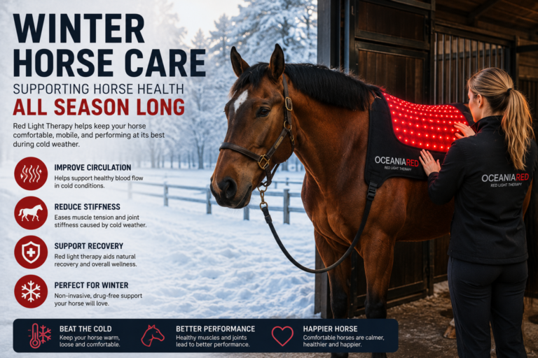 Winter Horse Care: Keeping Horses Comfortable with Red Light Therapy